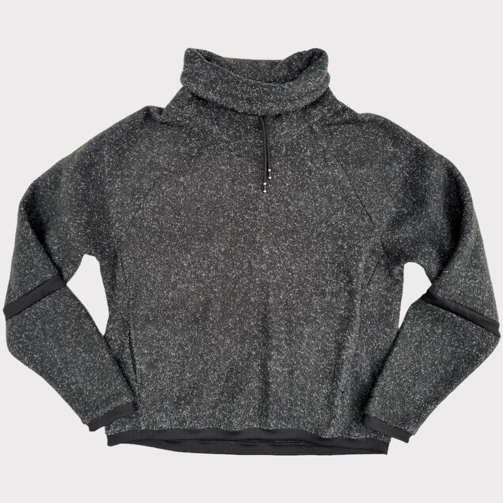 Nike Women's Fleece Cowl Neck Long Sleeve Pullover Gray Size S